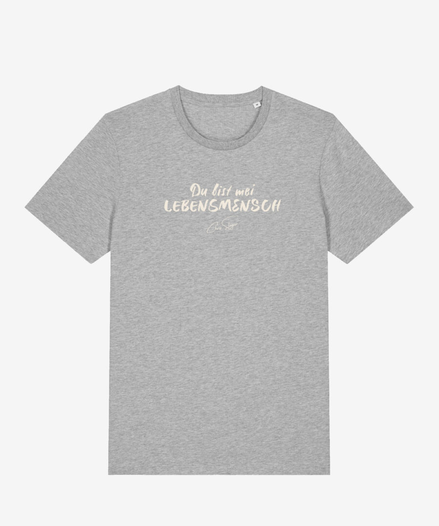 Du bist mei LEBENSMENSCH Unisex T-Shirt grey